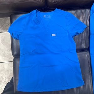 Figs Catarina one pocket scrub top (XS) and Yola Skinny Scrub pants XSP